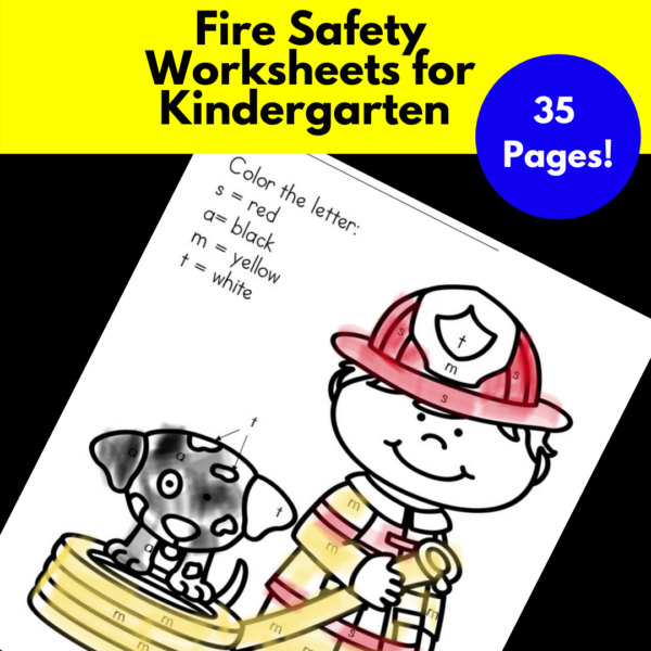 Fire Safety Worksheets for Kindergarten
