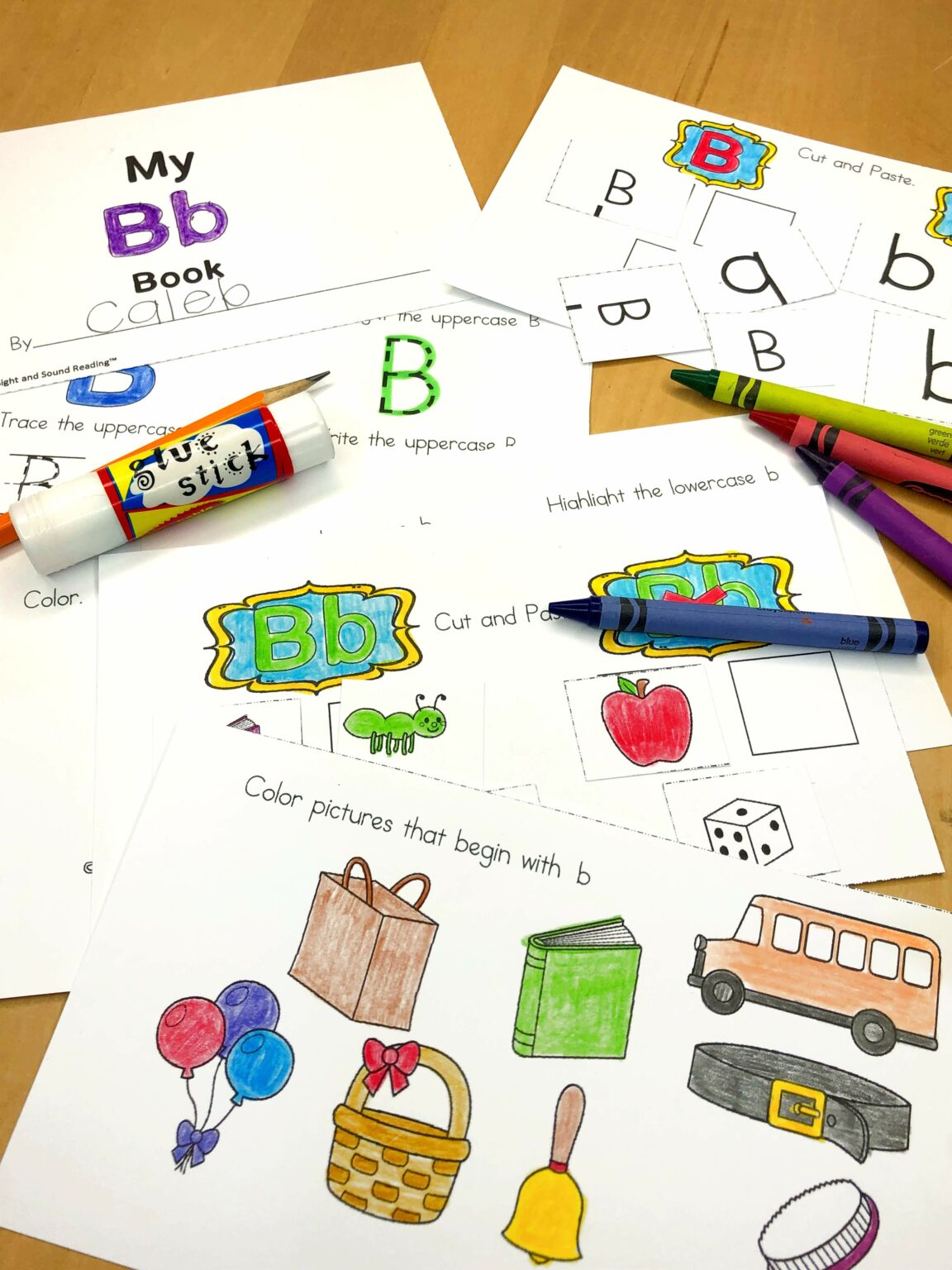 Letter B Lessons for Kindergarten or Preschool – dollarlessonclub.com