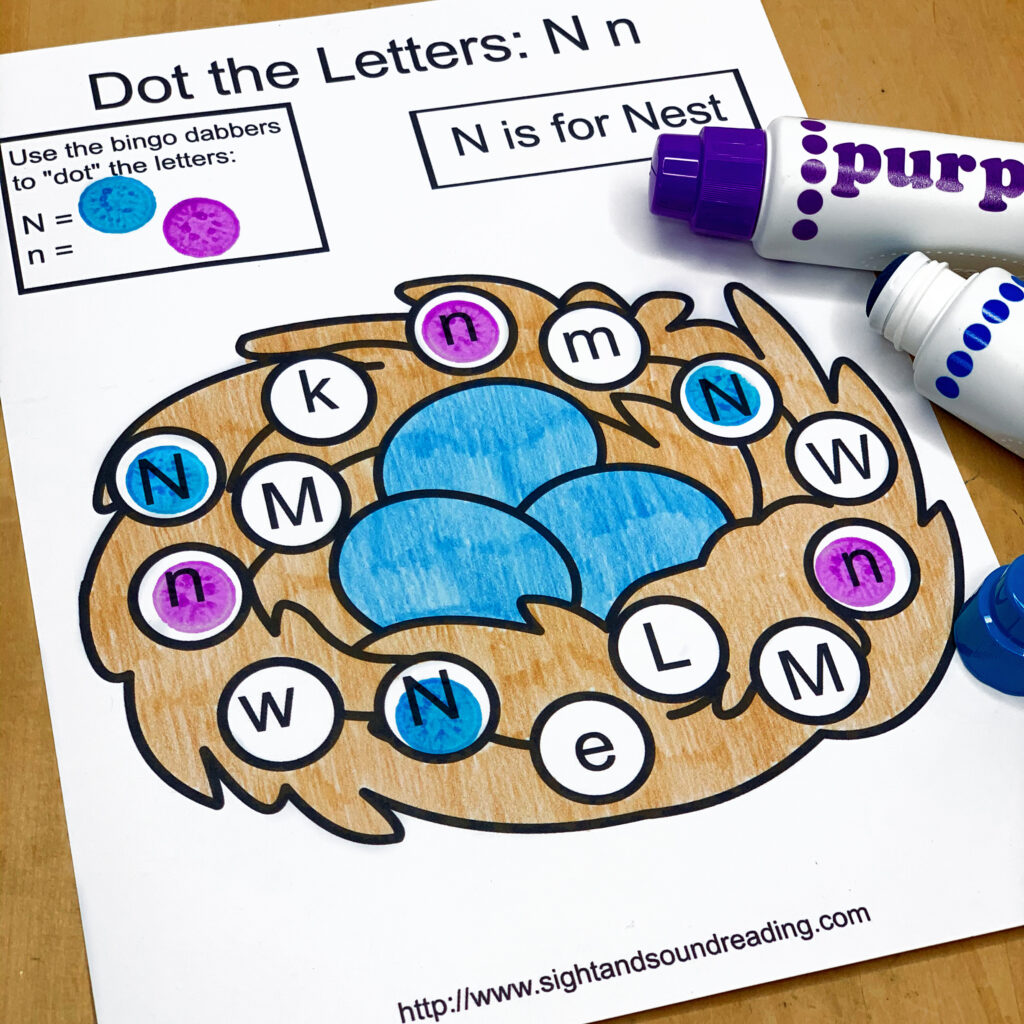 Letter N Lessons (Letter of the Week) Print and Go! – dollarlessonclub.com