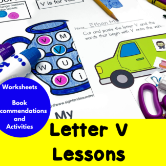 Letter V Lessons for Kindergarten