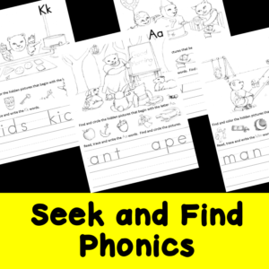 Seek and Find Phonics Activities