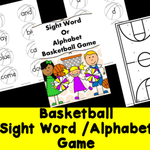 Sight Word Basketball game for K-2