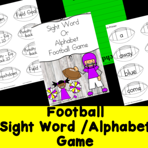 Football Sight Word game