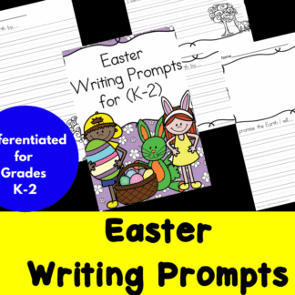 Differentiated Easter Writing Prompts for Kindergarten through Second Grade