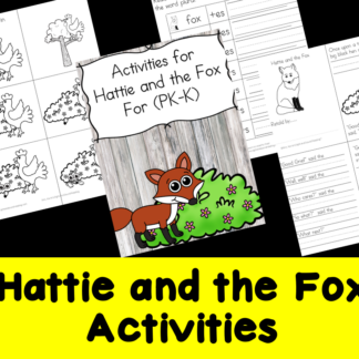 Hattie and the Fox Sequencing Activities for Kindergarten