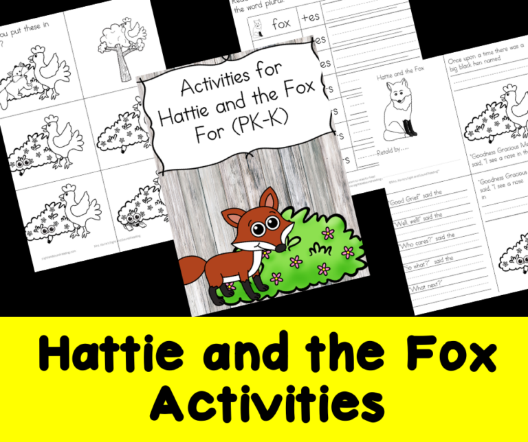Hattie And The Fox Sequencing Activities For Kindergarten Hattie And The Fox Sequencing Activities For Kindergarten