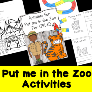 Put me in the Zoo Activity