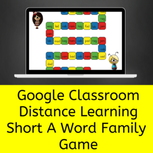 Short A word family game