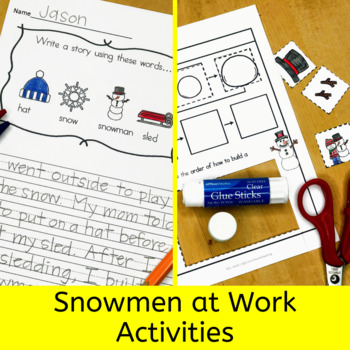 Snowmen at Work Activities for Kindergarten