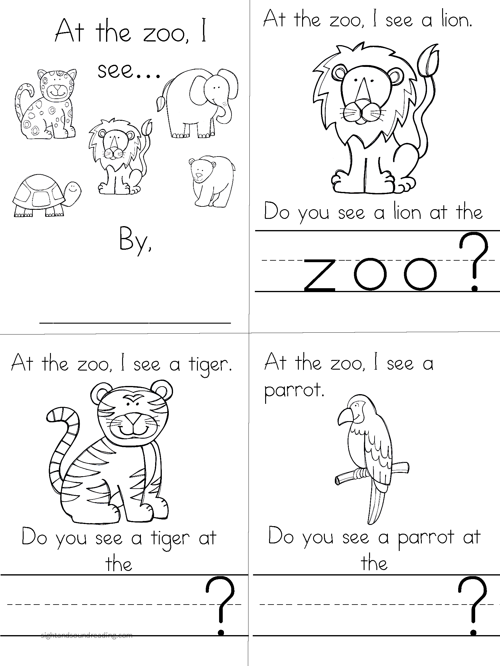 The View at the Zoo: Activities for Preschool/Kindergarten ...